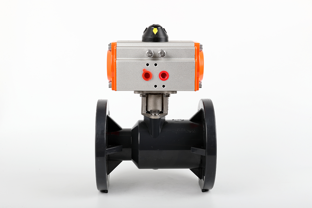 南关气动法兰一体球阀